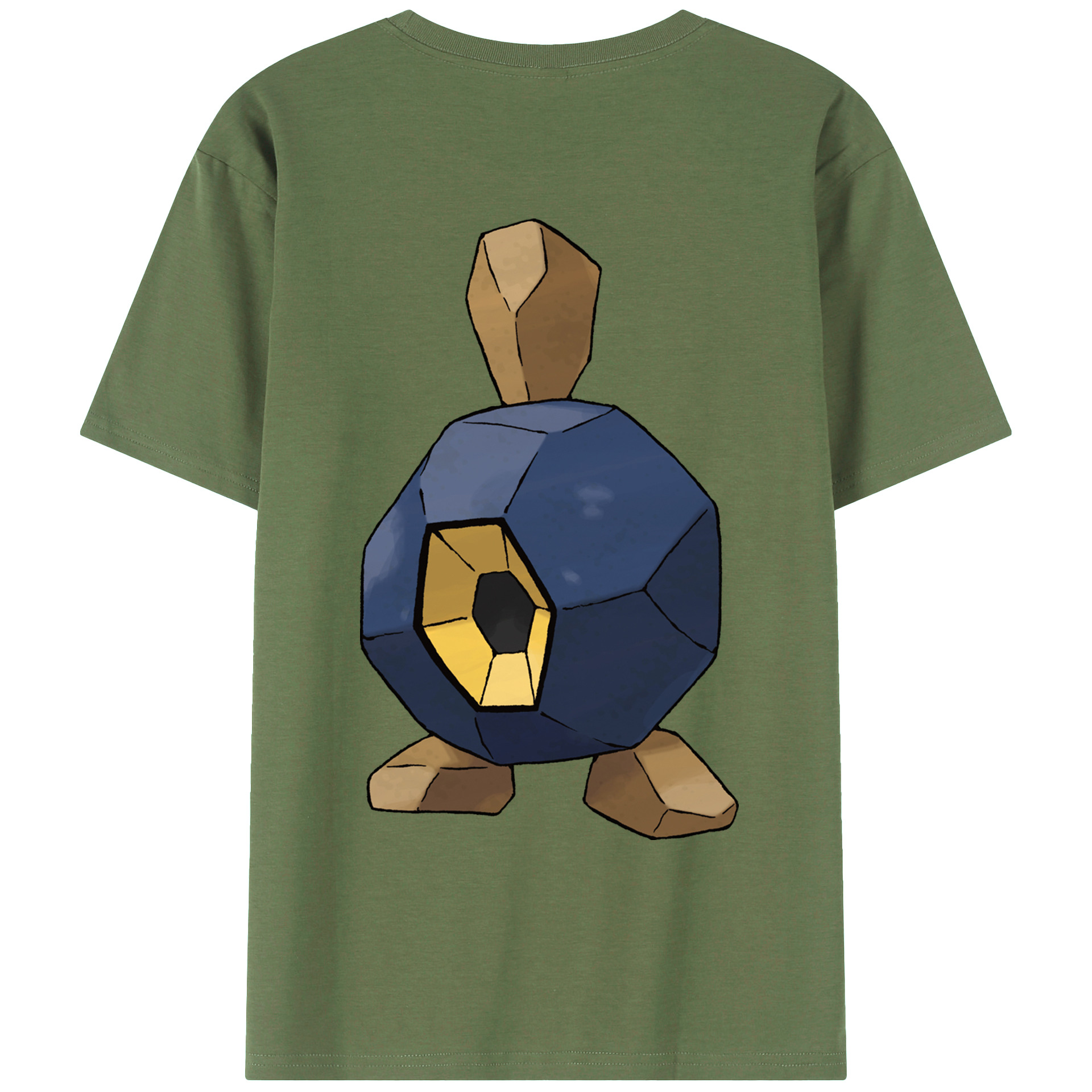 （画像用） ポケットモンスター Pokémon 綿100％ メンズ半袖Tシャツ（バックプリント） 通気性
